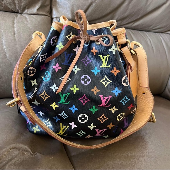 LOUIS VUITTON
Black Monogram Multicolore Petit Noe Bag - Picture 4 of 16